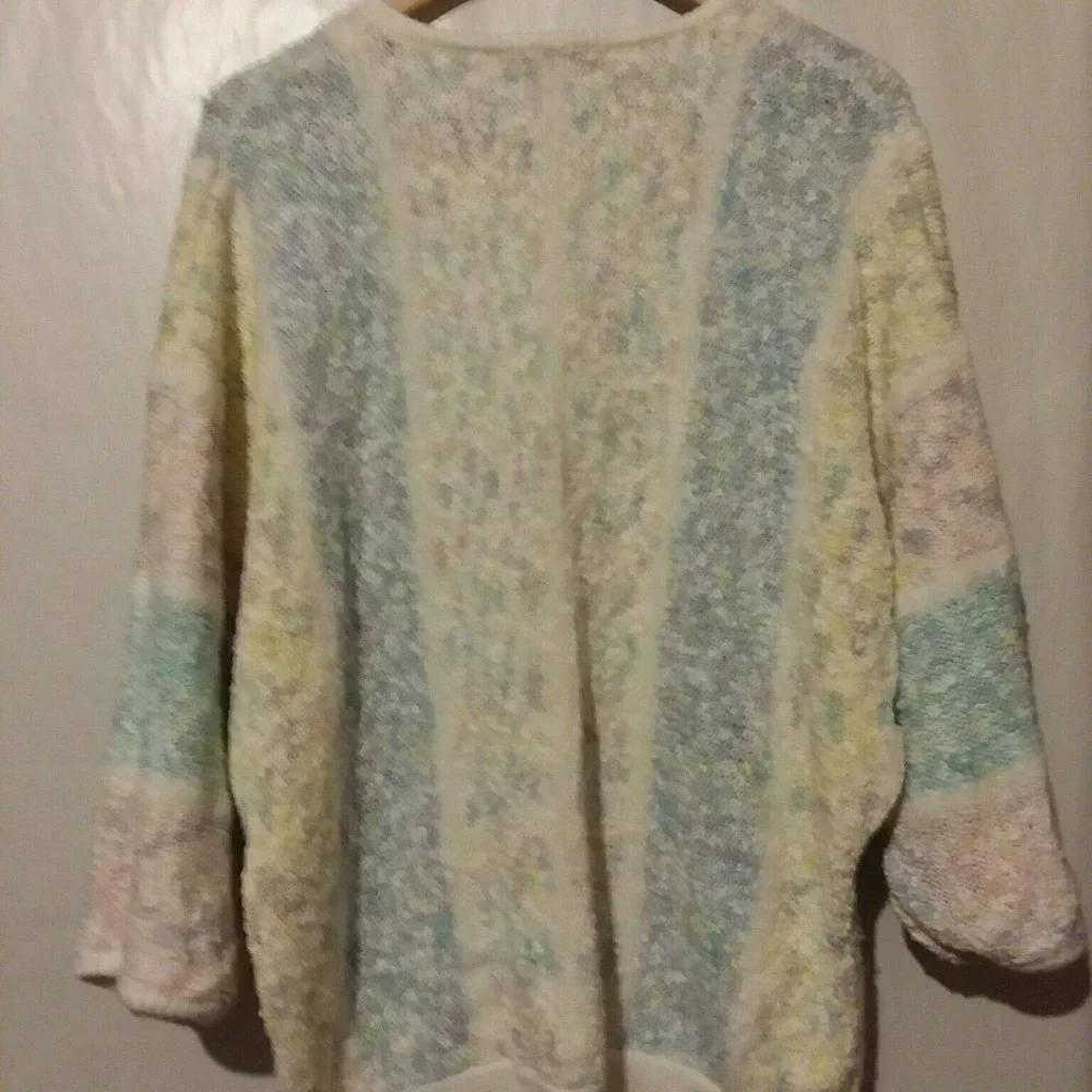 VTG Colorful Pullover‎ Knit Sweater Large